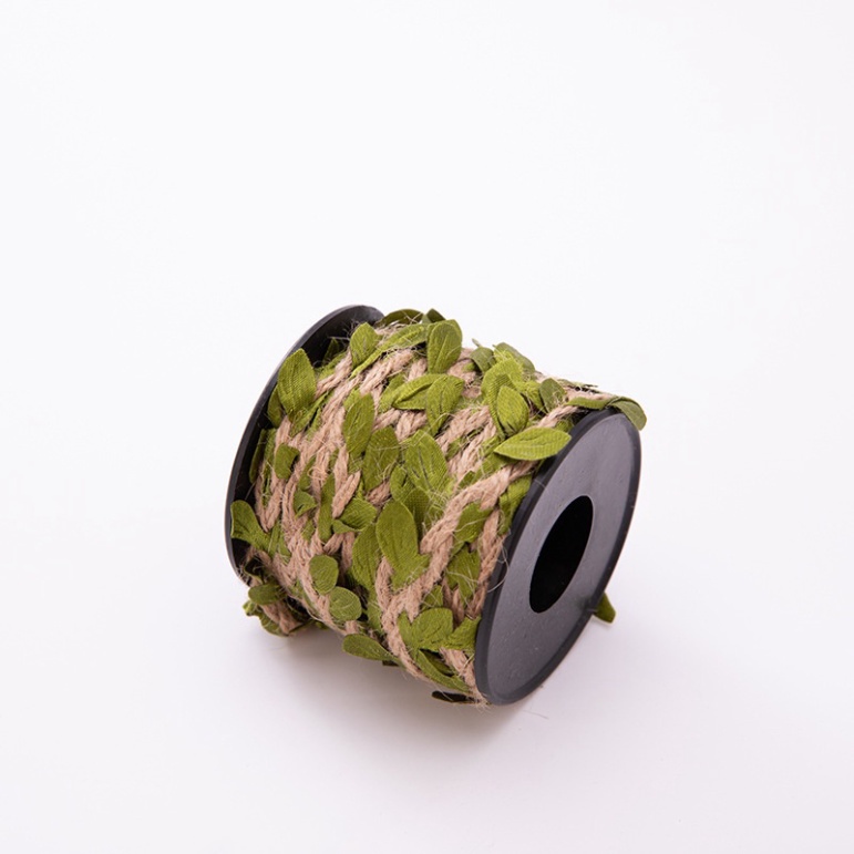 phụ kiện trang trí bánh kem [FREESHIP❤️] cuộn dây gai hoa lá cao cấp dài10m