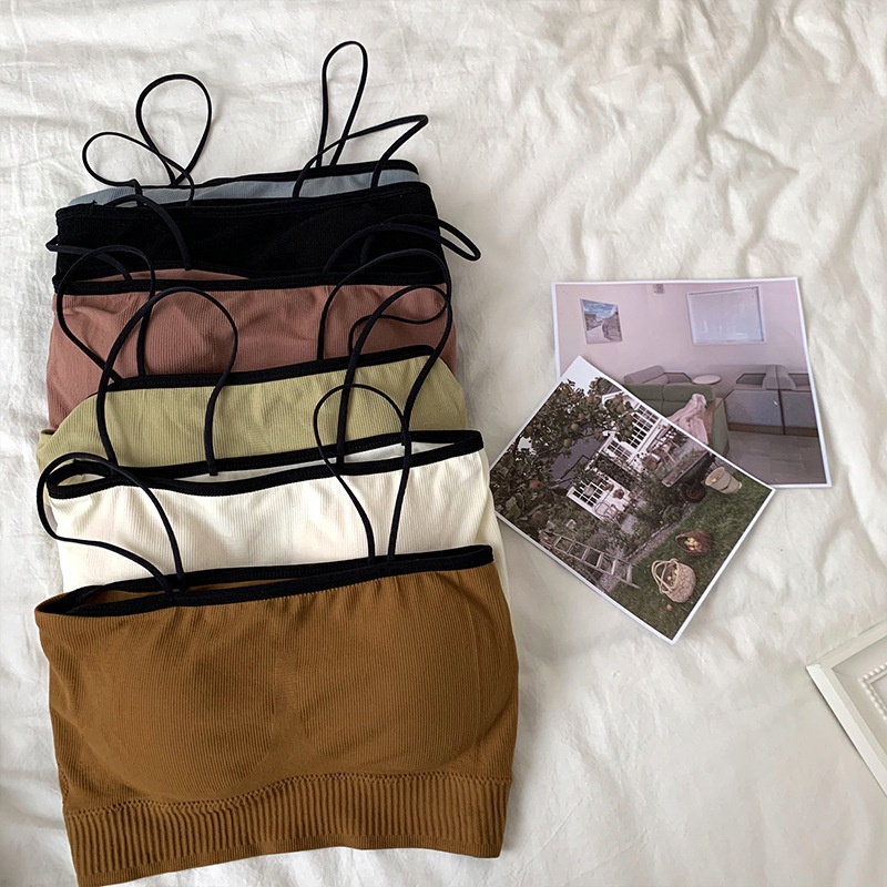 Áo Bra Quây Chất Tăm , Bra Nữ 2 Dây Viền Đen, Mút Mỏng Đồ Lót Gợi Cảm - Subo Shop
