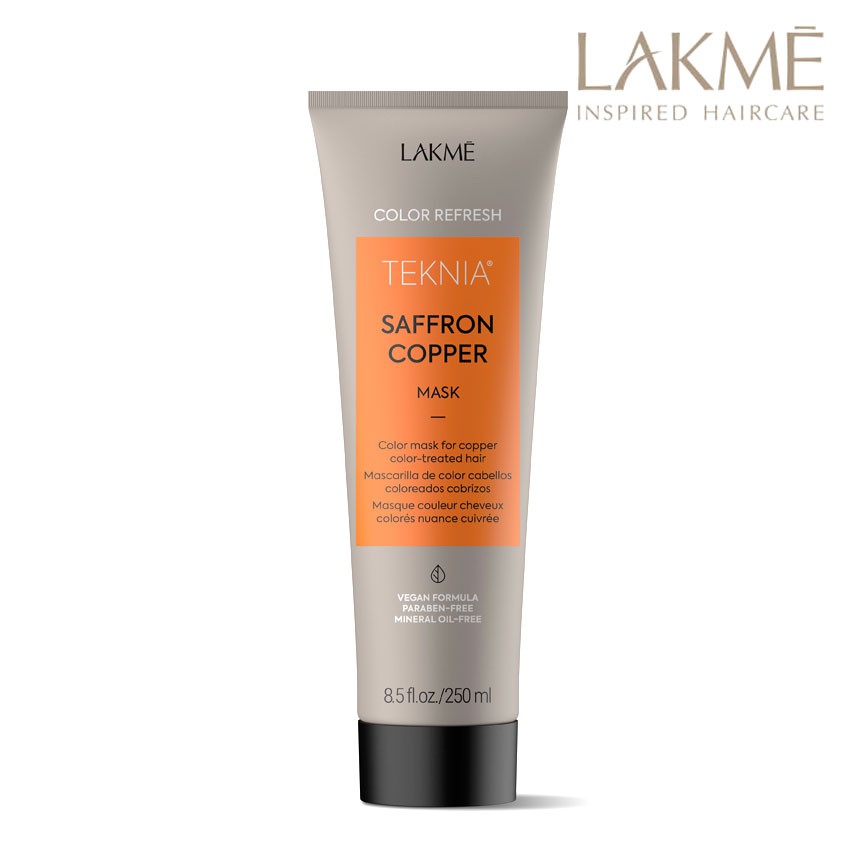 Kem ủ tóc cho tóc nhuộm màu đồng Lakme Teknia Saffron Copper Color Refresh Mask 250ml