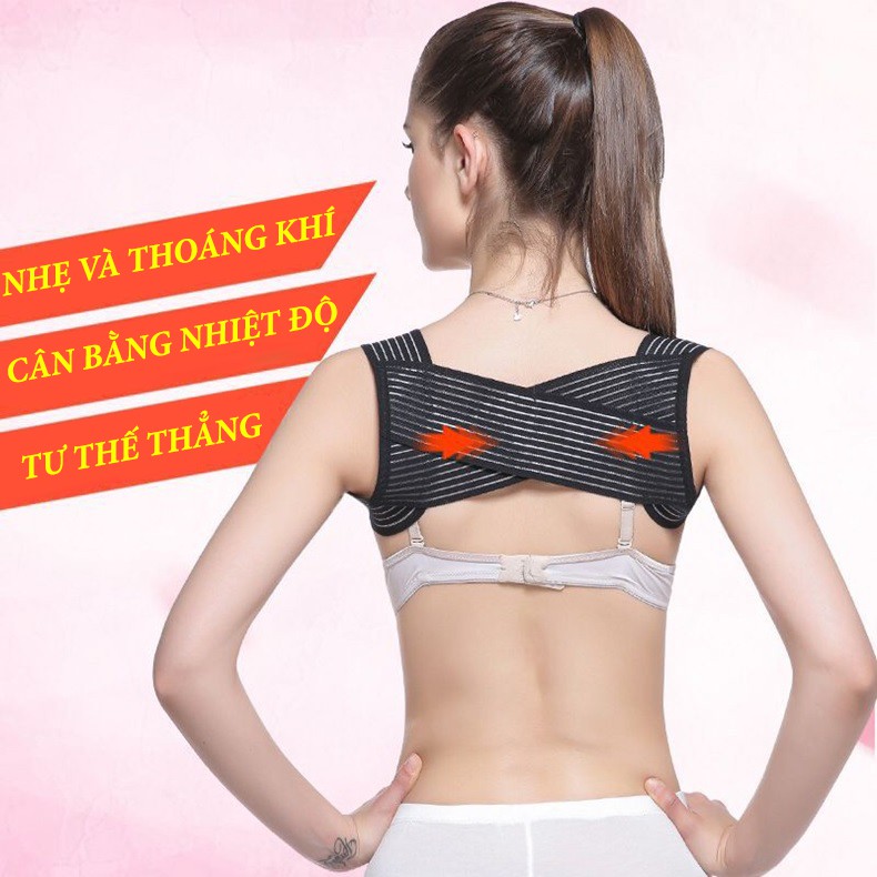 Đai Chống Gù tiêu chuẩn Nhật Bản - Đai chỉnh hình lưng, cột sống, chống đau mỏi vai gáy #8
