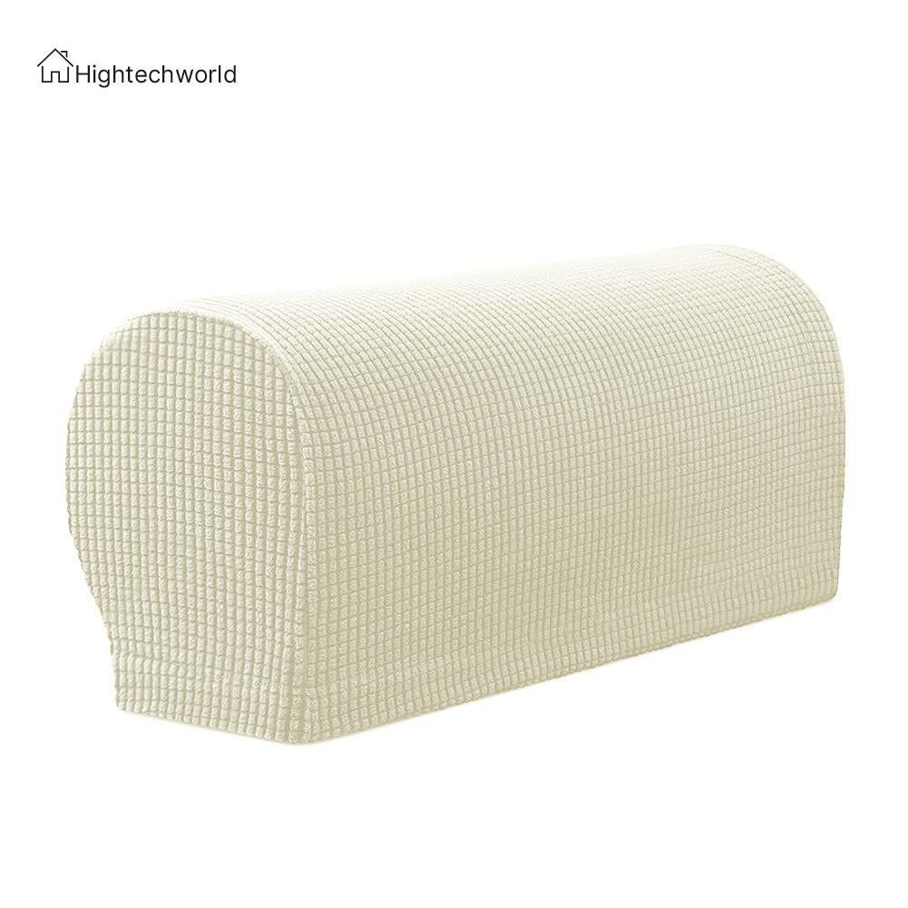 Hightechworld Pure Stretchy Knitted Sofa Armrest Covers Furniture Armchairs Protector Cap