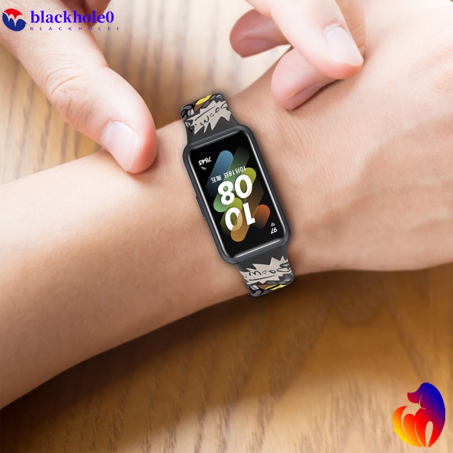 Dây Đeo Thay Thế Điều Chỉnh Được In Nhiều Màu Cho Đồng Hồ Huawei Band 7