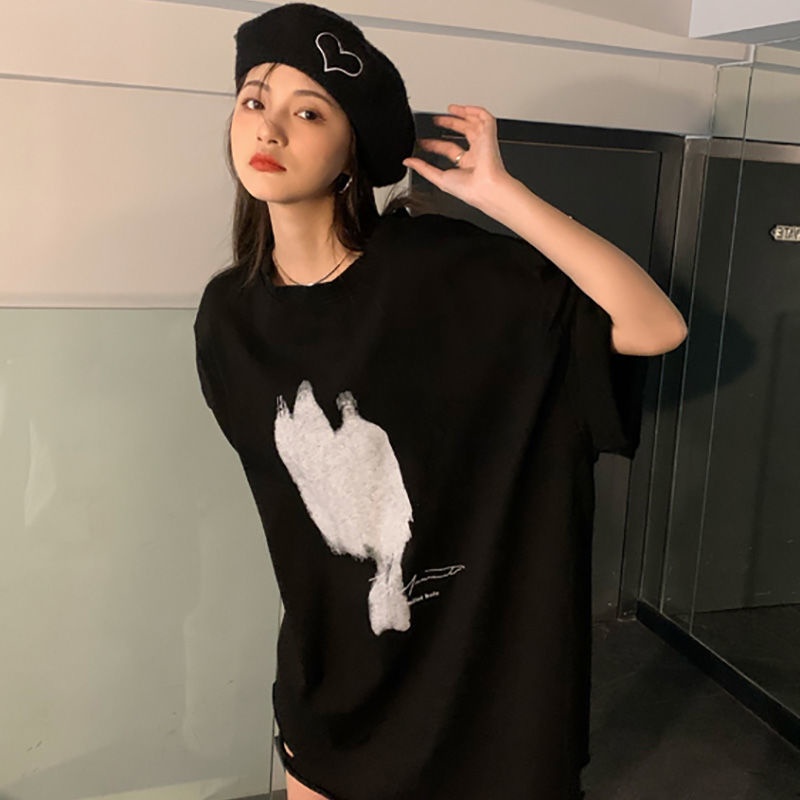 Áo Thun Nữ Oversize Tay Ngắn Plus Size