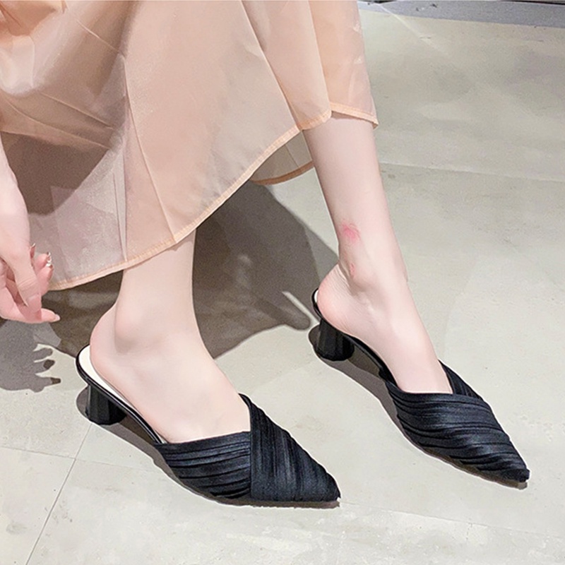 Dép cao gót XIELUAIZTA mũi nhọn thời trang thanh lịch dành cho nữ