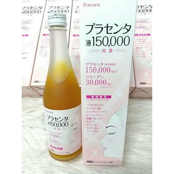 Nước Uống Nhau Thai Fracora Placenta Liquid 150,000mg nhật bản