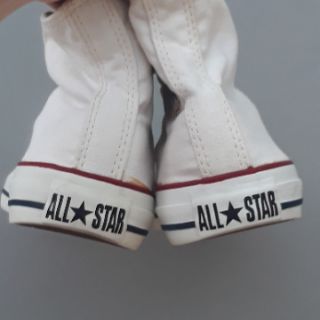 Giày converse secondhand màu trắng cổ cao