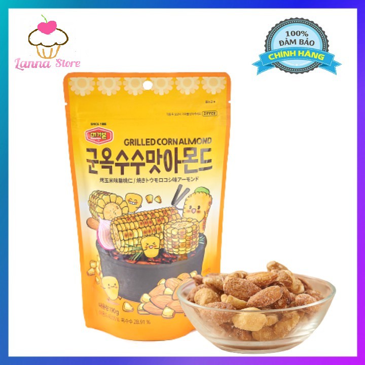 Hạnh nhân bắp nướng mật ong Murgerbon gói 190g - Hàn Quốc