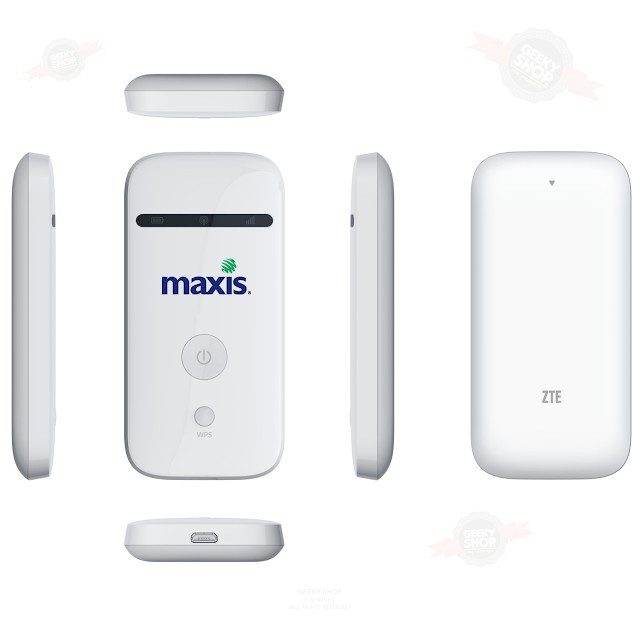Bộ phát sóng wifi từ sim 3G/4G ZTE MF65 - Phiên bản Maxis (Trắng)