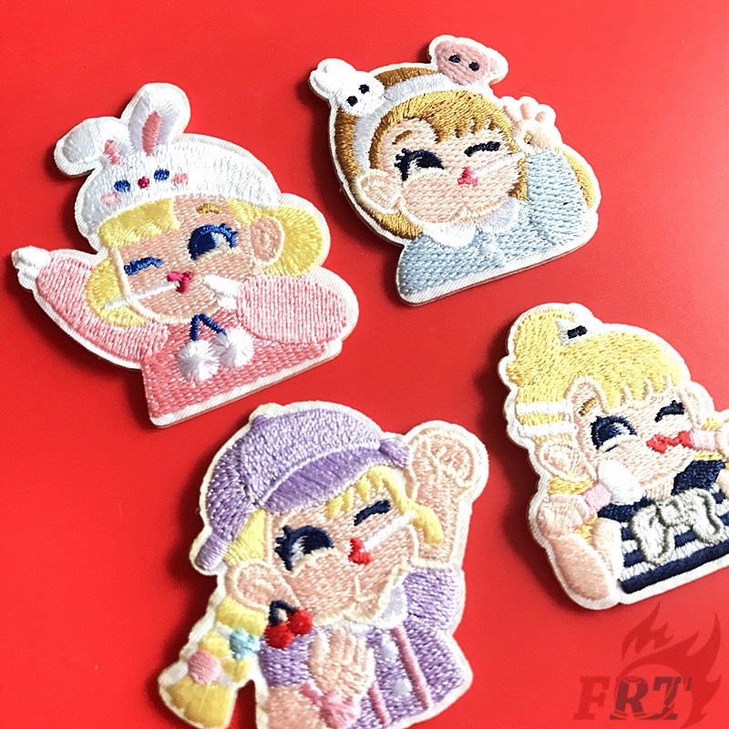 Set 1 / 4 Sticker Ủi Thêu Hình Kẹo Mút Dễ Thương