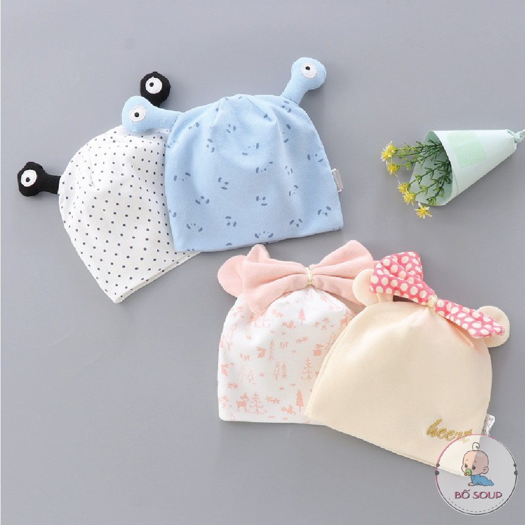 Mũ đội đầu cotton hình ốc sên heepte dễ thương nhiều màu sắc Shop Bố Soup