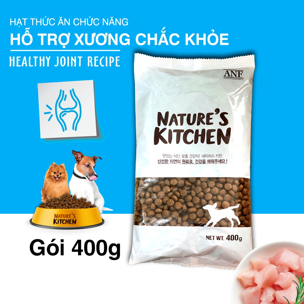 Thức ăn hạt cho chó Nature's Kitchen tốt cho xương khớp gói 400gr