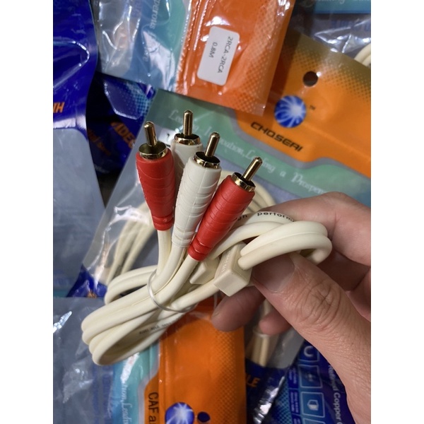 Dây tín hiệu AV CAF audio 4 đầu 0.8m