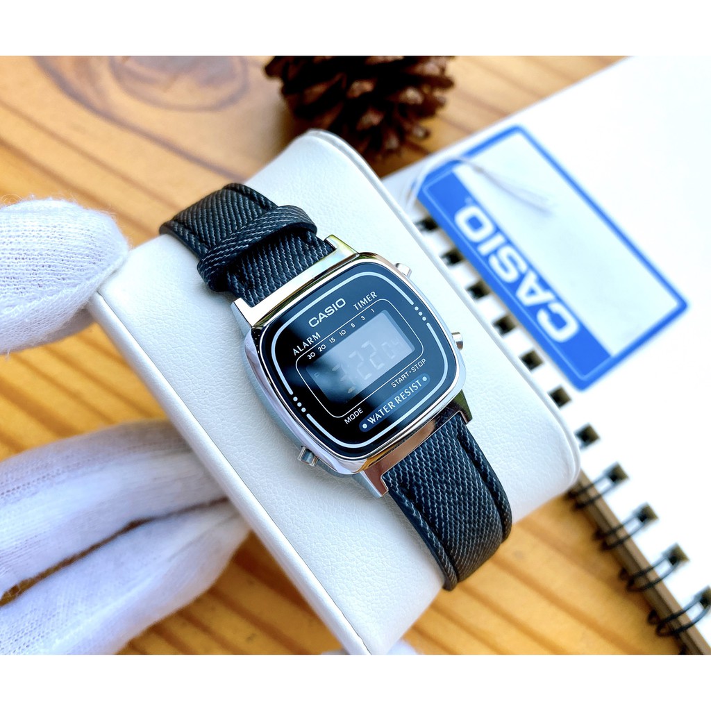 Đồng hồ nữ Casio LA670WL dây vải giá rẻ chống nước cao cấp
