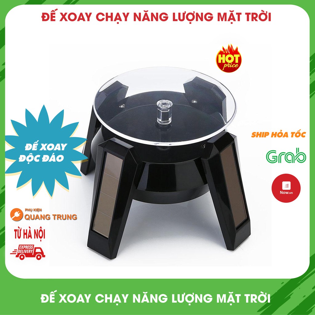 Đễ xoay năng lượng mặt trời, dùng để show mô hình hoặc đồ trang sức, phụ kiện tiện lợi