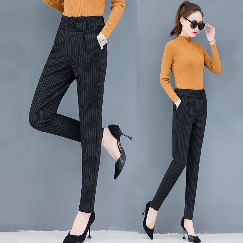 Plus Quần Dài Lưng Cao Có Túi Thời Trang Cho Nữ | BigBuy360 - bigbuy360.vn