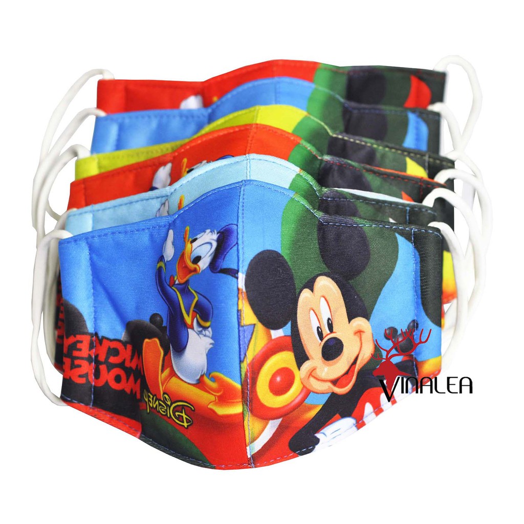 Combo 10 khẩu trang vải hoạt hình | BigBuy360 - bigbuy360.vn