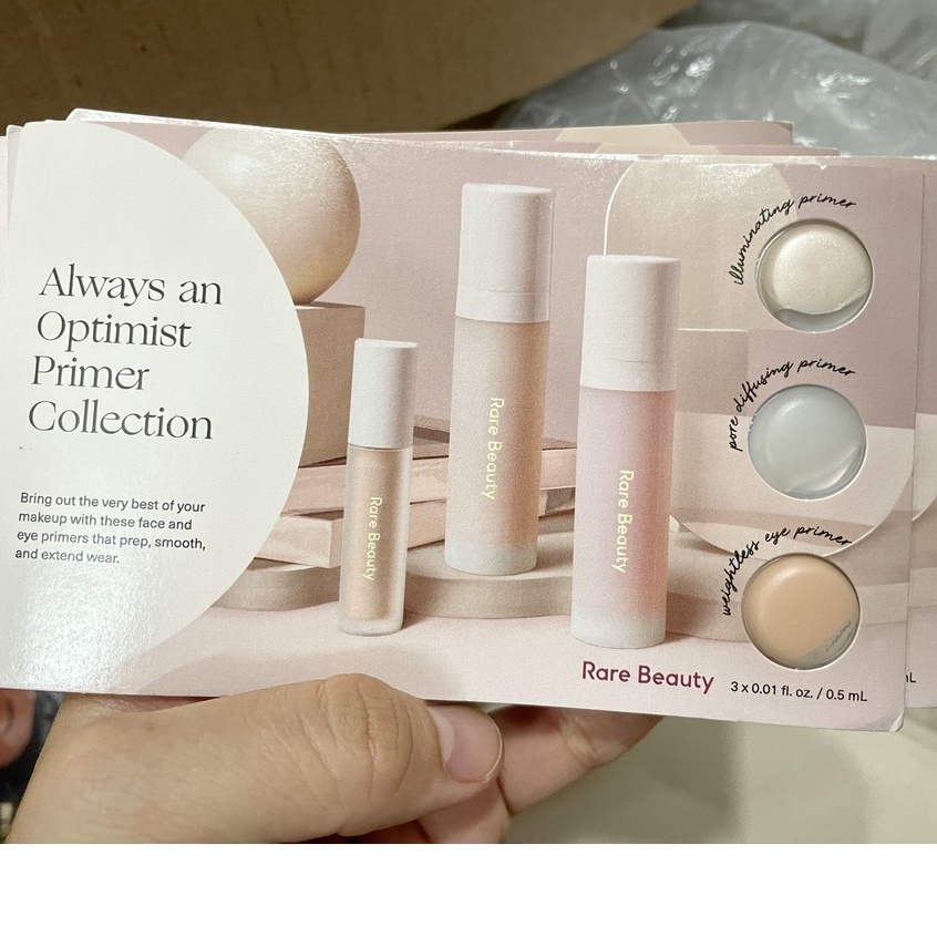 Sample mẫu thử kem lót Rare Beauty Always an Optimist Primer Collection 3 trong 1
