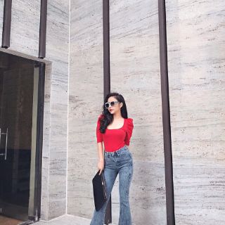 Áo thun tay phồng