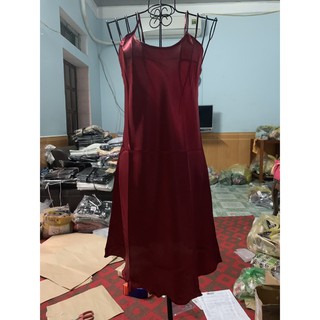 Váy Ngủ Lụa 2 Dây Lượn Sóng Mềm Mại