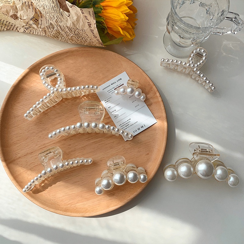 Kẹp Tóc Đính Ngọc Trai Thiết Kế Tinh Tế Thời Trang Hàn Quốc