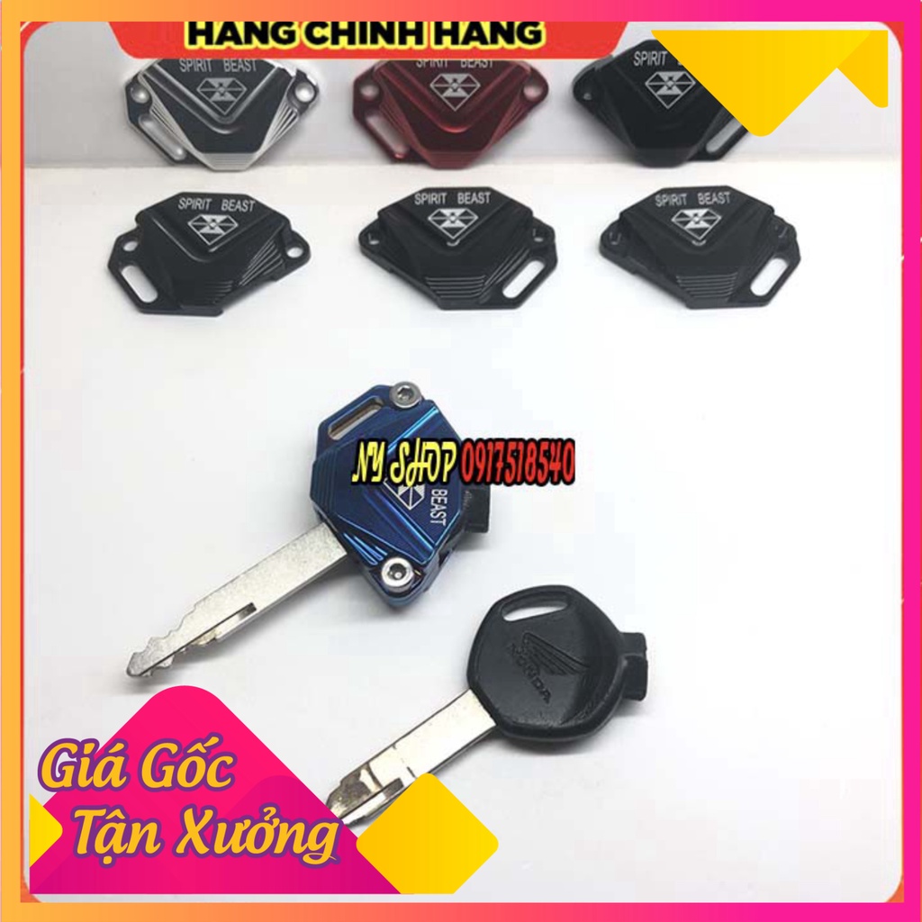 🥇 ỐP CHÌA KHÓA CNC CÁC DÒNG HONDA CHÍNH HÃNG SPIRIT BEAST 🥇 Mẫu L7 (Ảnh Sp thật)