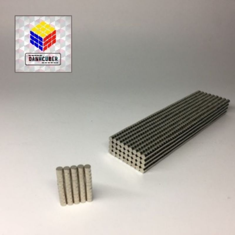 50 Viên Nam Châm Mod Rubik 4x2mm kèm keo