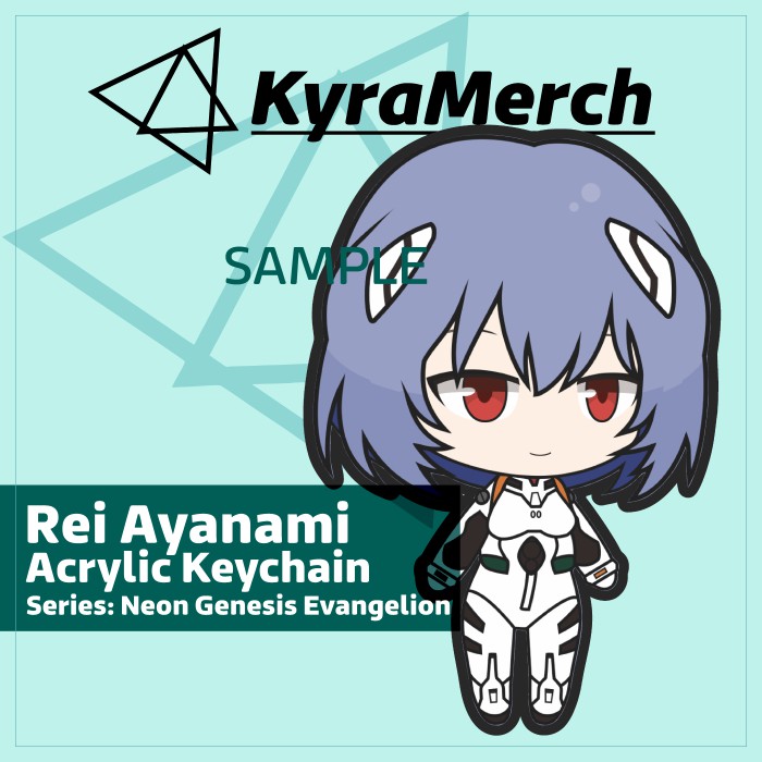 Móc Khóa Hình Nhân Vật Rei Ayanami Neon Genesis Evangelion