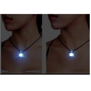 Vòng Cổ Nữ  Biểu Tượng Chiếc Lá Trái Đào Tiên Dạ Quang Phát Sáng Trong Đêm VONGCOTRAIDAO02