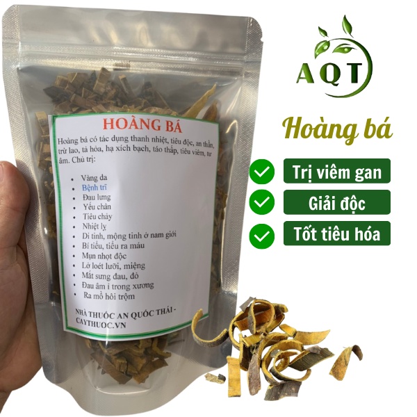 Hoàng Bá Khô, Xịn 500g (Vàng, Đẹp), Hoàng Bá Thượng Hạng, Hàng Chuẩn Loại 1