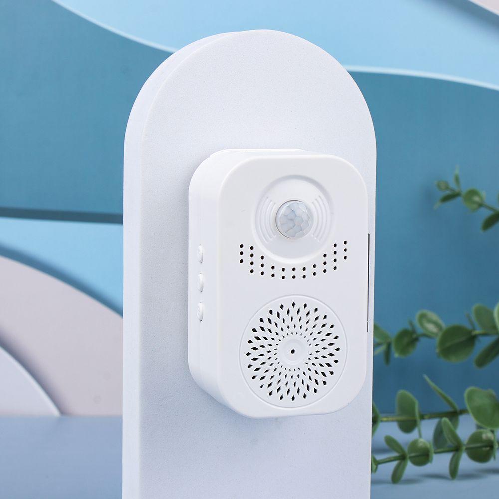 YNATURAL Wireless Smart Doorbell Automatic Induction Infrared Induction Alarm System Voice Prompter Human Body Induction Doorbell Welcome to Sensor Free Installation Voice Broadcast Greeter