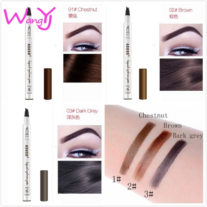 Bút chì kẻ lông mày sợi nhỏ Suake 4 màu