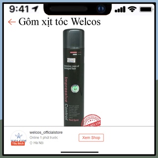 Gôm xịt tóc Welcos  tạo kiểu siêu cứng cho Nam và Nữ, giữ nếp lâu hàn quốc MN34