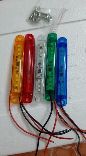Sét 1 cặp 2 đèn led chớp nháy lắp cho ôtô xe máy  và nhiều mục đích khác
