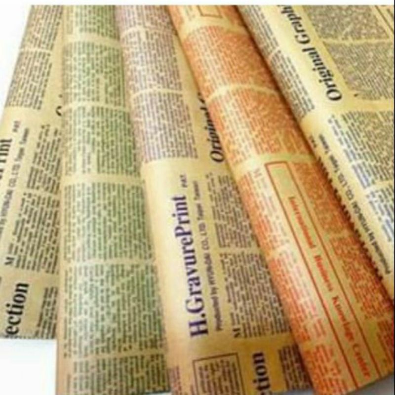 Set 20 tờ giấy báo gói quà nhiều mẫu