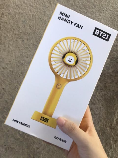 Quạt Mini BT21 HANDY FAN VER 2 HÀNG CHÍNH HÃNG Royche BTS