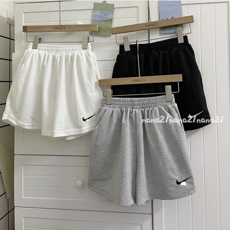 Quần Short Thêu Nai Chất Da Cá Dầy Dặn Dành Cho Nữ - Ảnh Thật | BigBuy360 - bigbuy360.vn