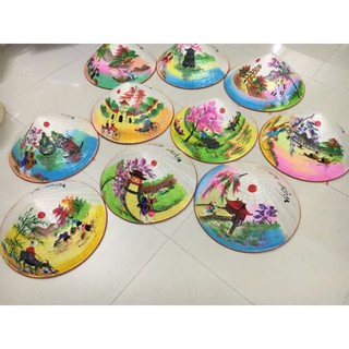 Combo 10 nón lá vẽ Huế