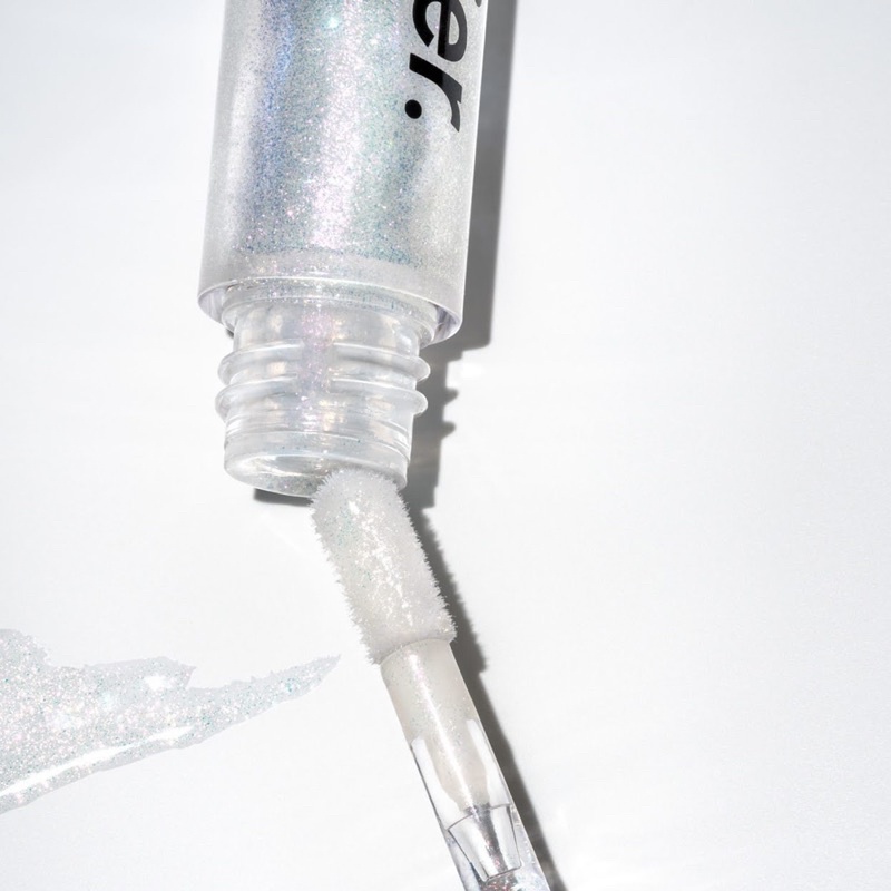 Glossier - Lip Gloss "Gold" + “Red” + “Holographic” | son bóng trong và có nhũ