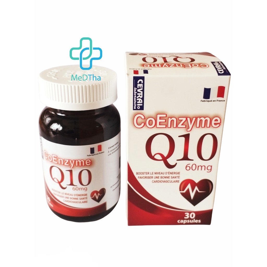 CoEnzyme Q10 - Bổ não, hoạt huyết dưỡng não, tăng cường sức khỏe tim mạch nhập khẩu Pháp
