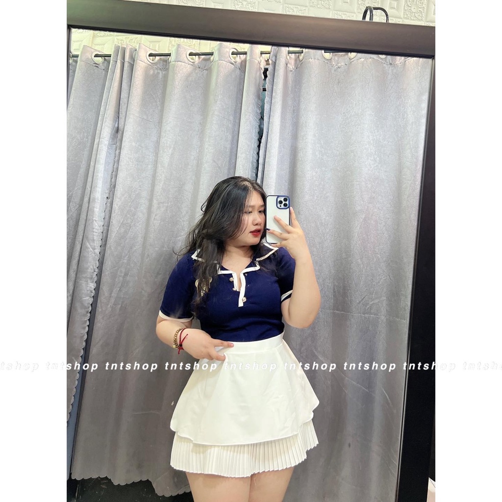 ÁO LEN VIỀN THÊU GẤU [TNTSHOP BIGSIZE 60KG 90KG]