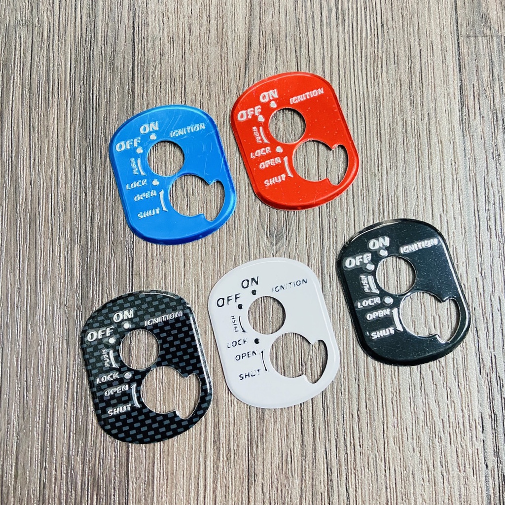 Miếng dán ổ khoá, ốp ổ khoá Nhôm keo dán 3M sử dụng cho xe WAVE RS, WAVE S, WAVE S110, WAVE BLADE trang trí xe máy
