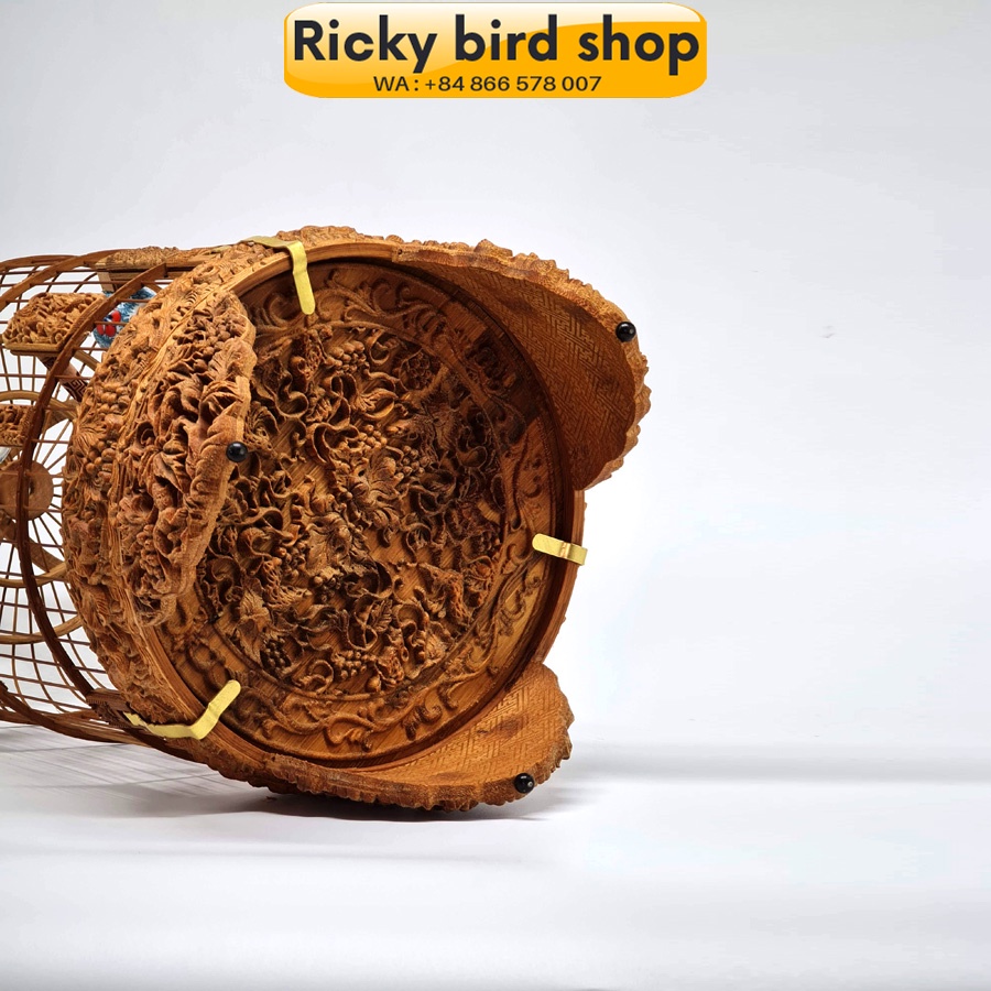 Lồng chim tre, Puteh bird cage - 3D Squirrel design
