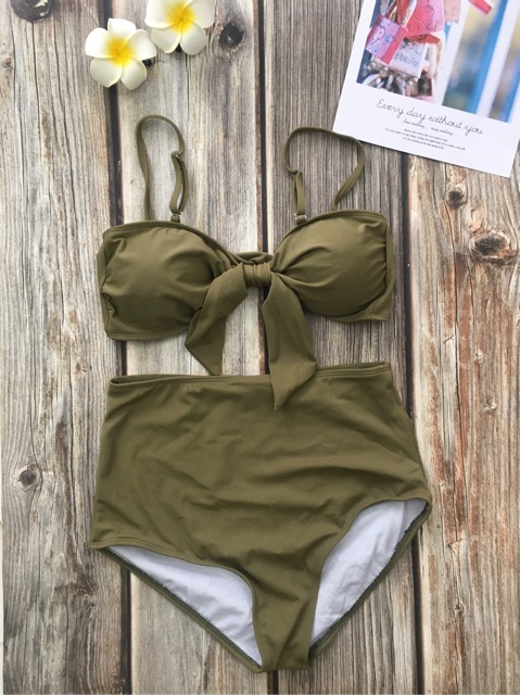 Đồ bơi bikini áo nơ dễ thương