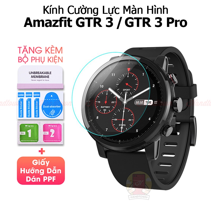 Cường Lực Màn Hình Amazfit GTR4 46mm / GTR3 / GTR 3 Pro Kính Bảo Vệ Trong Suốt 3D Chống Vân Trầy Xước Handtown