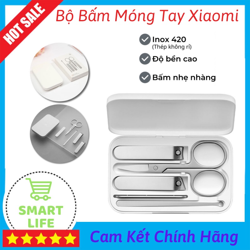 Bộ Bấm Móng Tay Xiaomi MJZJD002QW Bộ Cắt Móng Tay 5 Món Được Làm Bằng Thép 430 Chống Rỉ Sét Độ Bền Cực Cao
