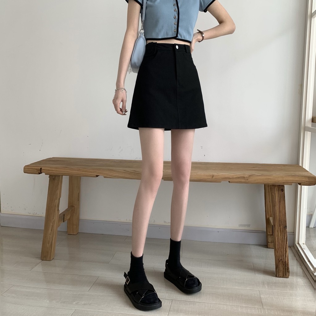 Chân Váy Chữ A Eo Cao Ôm Hông Dễ Phối Đồ Thời Trang | BigBuy360 - bigbuy360.vn