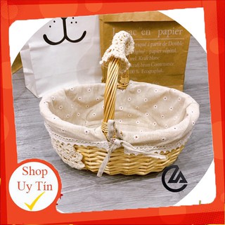 [Lạ Decor] Giỏ mây đựng đồ picnic / trang trí tiện ích