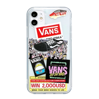 VANS Ốp Lưng Trong Suốt Bảo Vệ Toàn Diện Cho Iphone 11 12 Pro X Xr 11 Xs Max 7 8