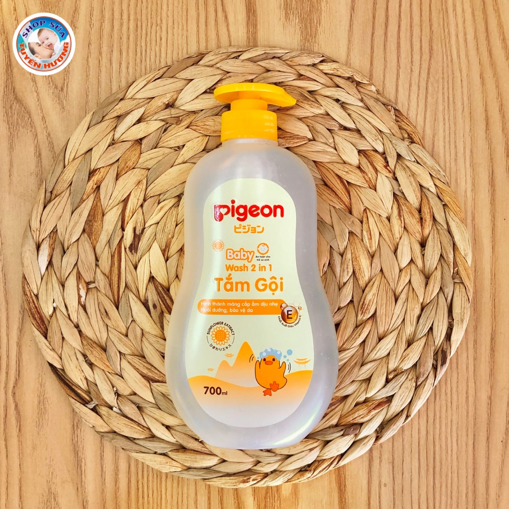 Sữa tắm gội 2 trong 1 Pigeon hoa hướng dương cho bé