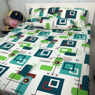 Bộ drap cotton thắng lợi: 1 drap, 2 vỏ nằm, 1 vỏ ôm